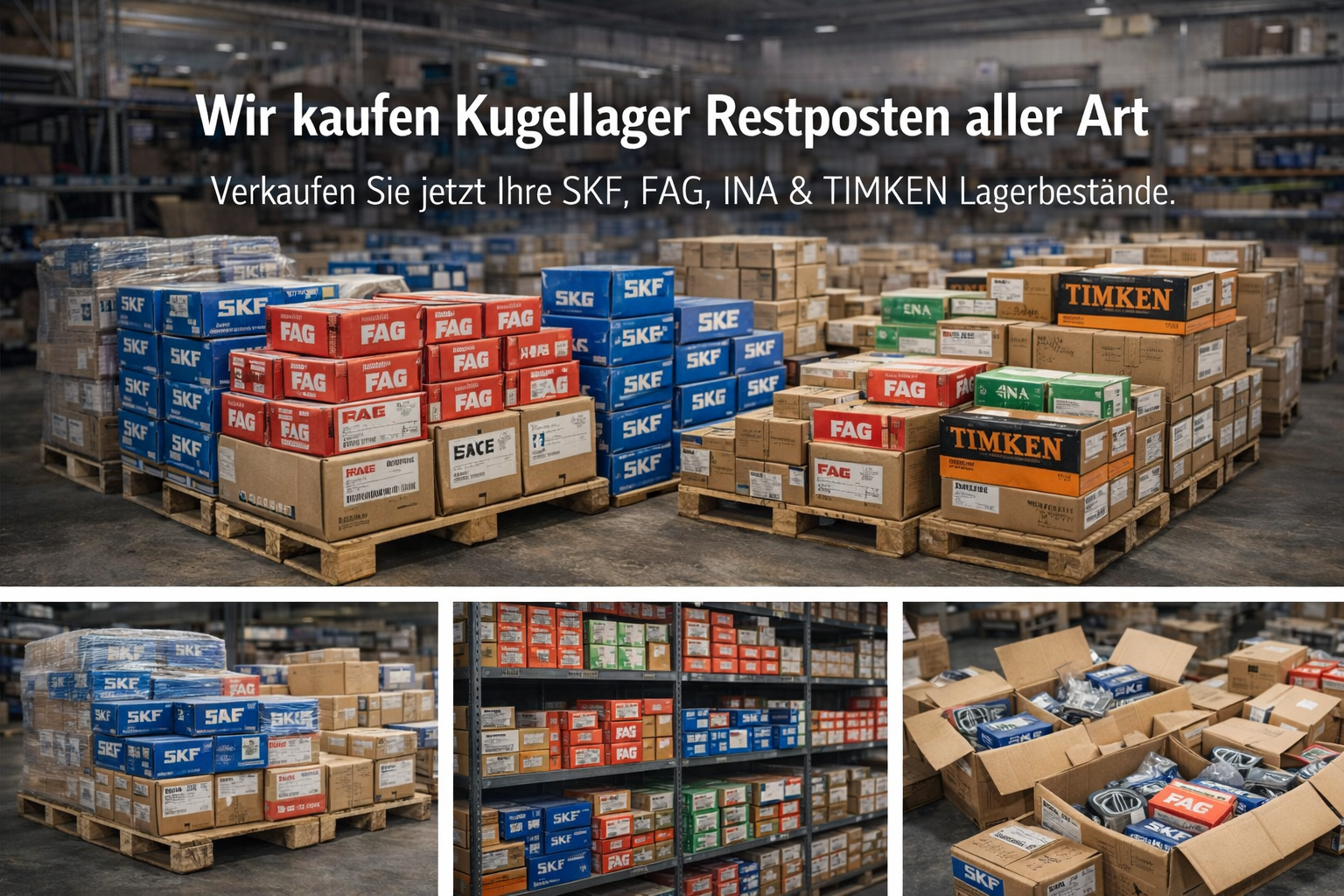 Kugellager Ankauf Restposten SKF FAG INA TIMKEN