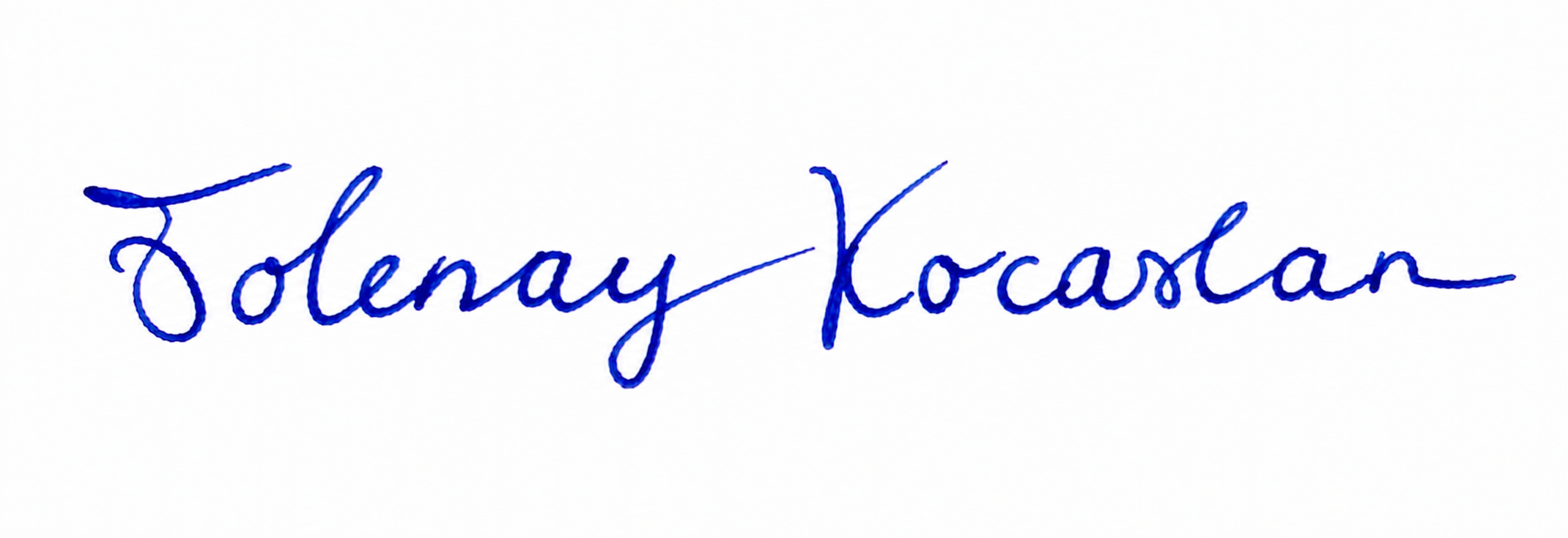 Unterschrift Tolunay Kocaslan